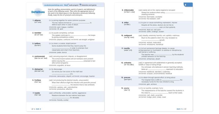 Vocabulary workshop unit 8 level b answers