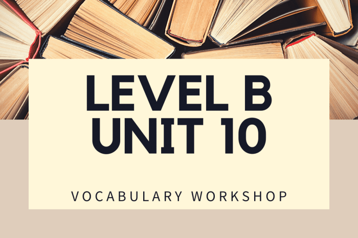 Vocabulary workshop unit 8 level b answers