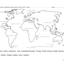 Continents and oceans worksheet answers