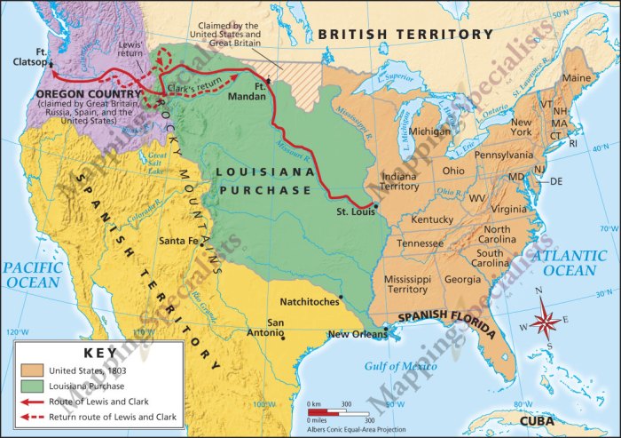 The louisiana purchase answer key